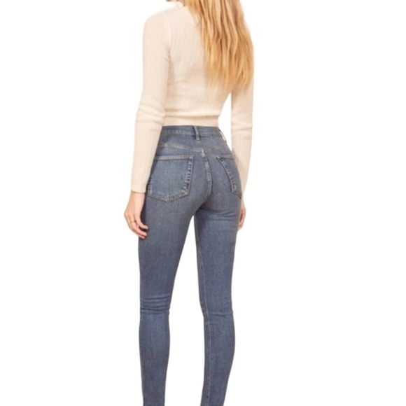 REFORMATION High and Skinny Jeans in Rhine - Picture 2 of 16